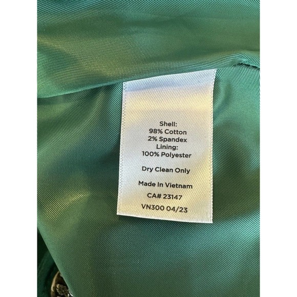 Talbots Tailored Peacoat Meadow Green Double Breasted Coat Women's Size Large - Picture 5 of 14